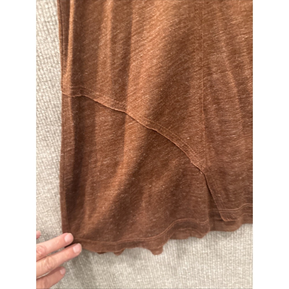 PrAna Lightweight Women's Fold Over Waist Pull On Midi Skirt, Wool Blend Size M - Picture 3 of 8
